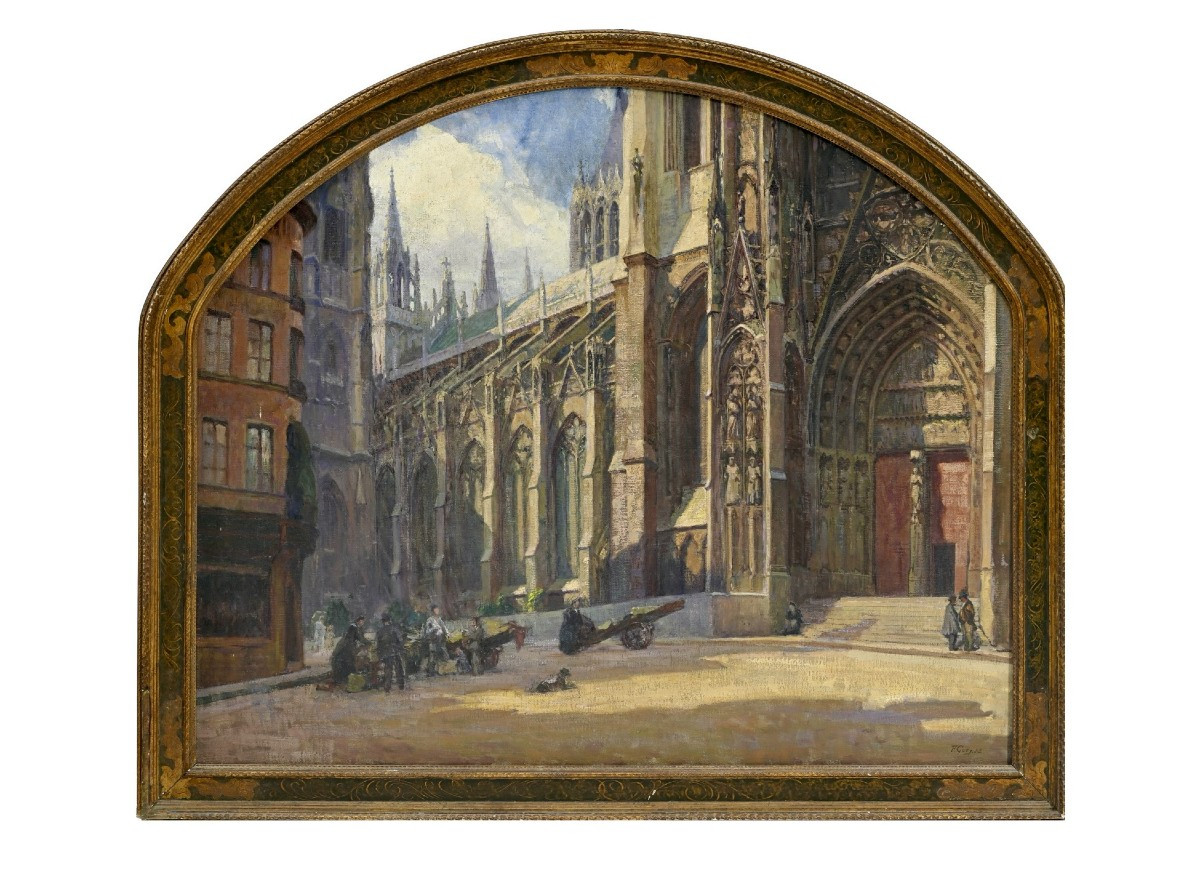 Fernand L. Guey (1877-1961), View Of Rouen Cathedral