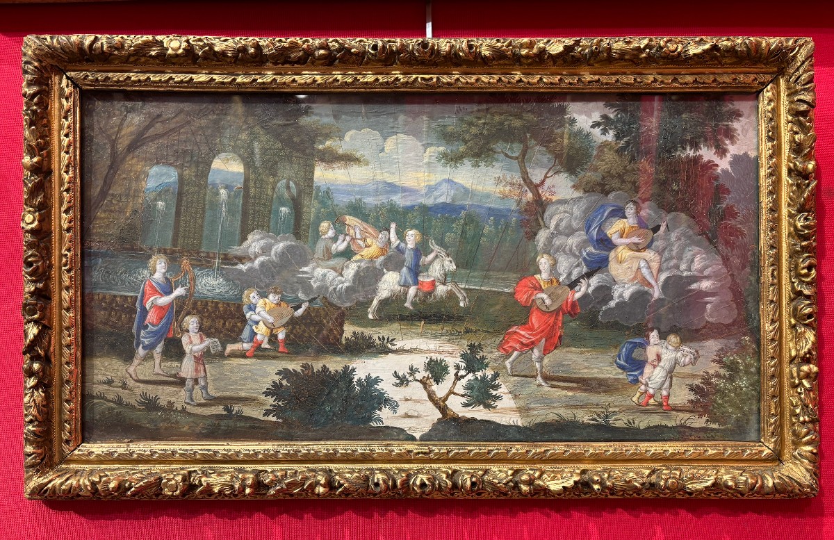 Early 18th Century French School Allegory Of Music And Pastoral Pleasures