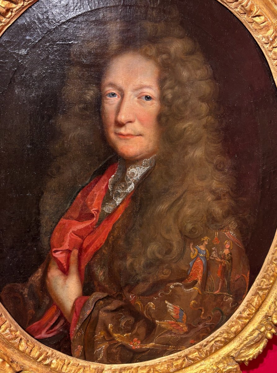 Attributed To Pierre Mignard Portrait Of Jacques Rioult d'Ouilly 1676-photo-3
