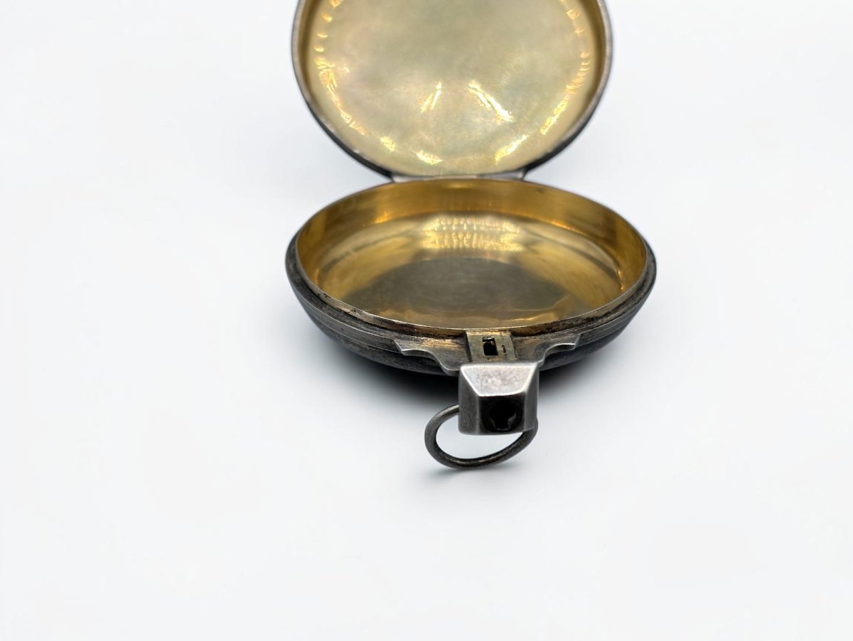 Silver Pocket Case, 19th Century-photo-2