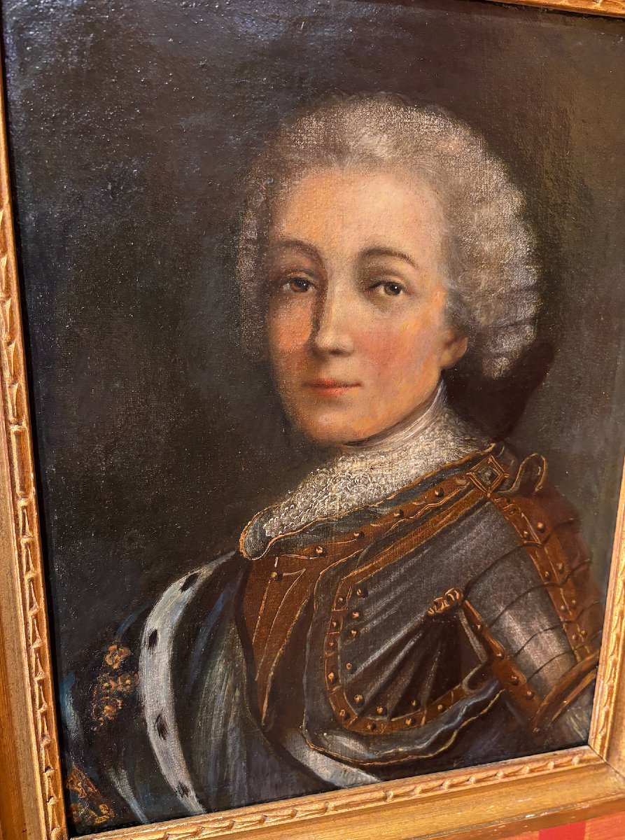 Portrait Of A Young Nobleman In Armor, 18th Century-photo-2