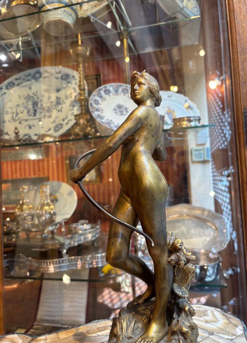 Diane The Huntress, Gilded Bronze, Late 19th–early 20th Century-photo-3