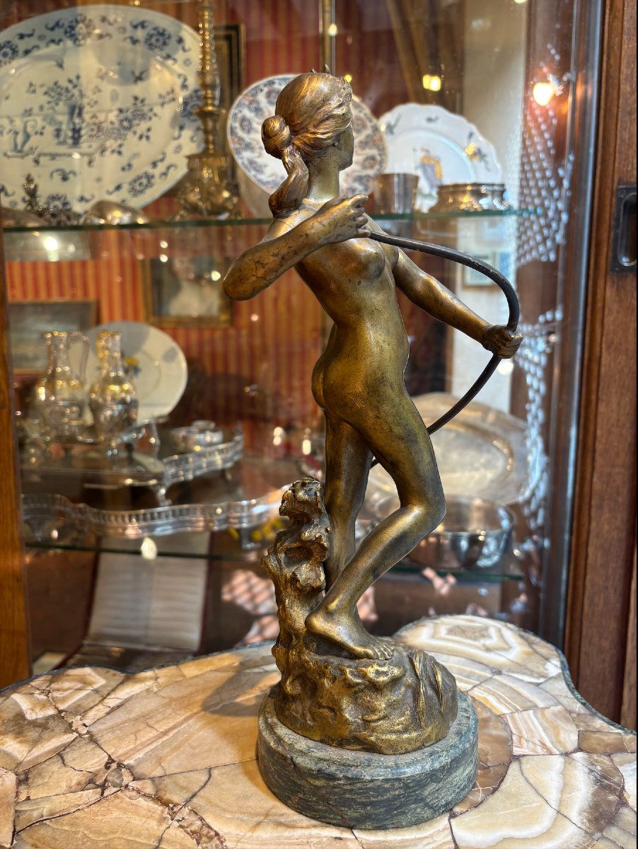 Diane The Huntress, Gilded Bronze, Late 19th–early 20th Century-photo-4