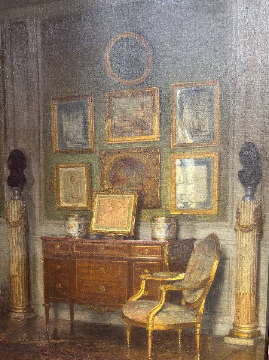 Paul THOMAS (1859-1910) – Vue d’intérieur-photo-2