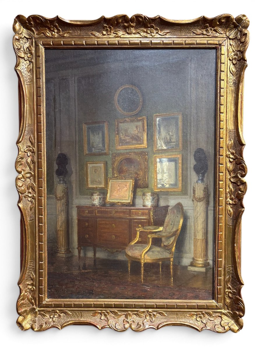 Paul THOMAS (1859-1910) – Vue d’intérieur