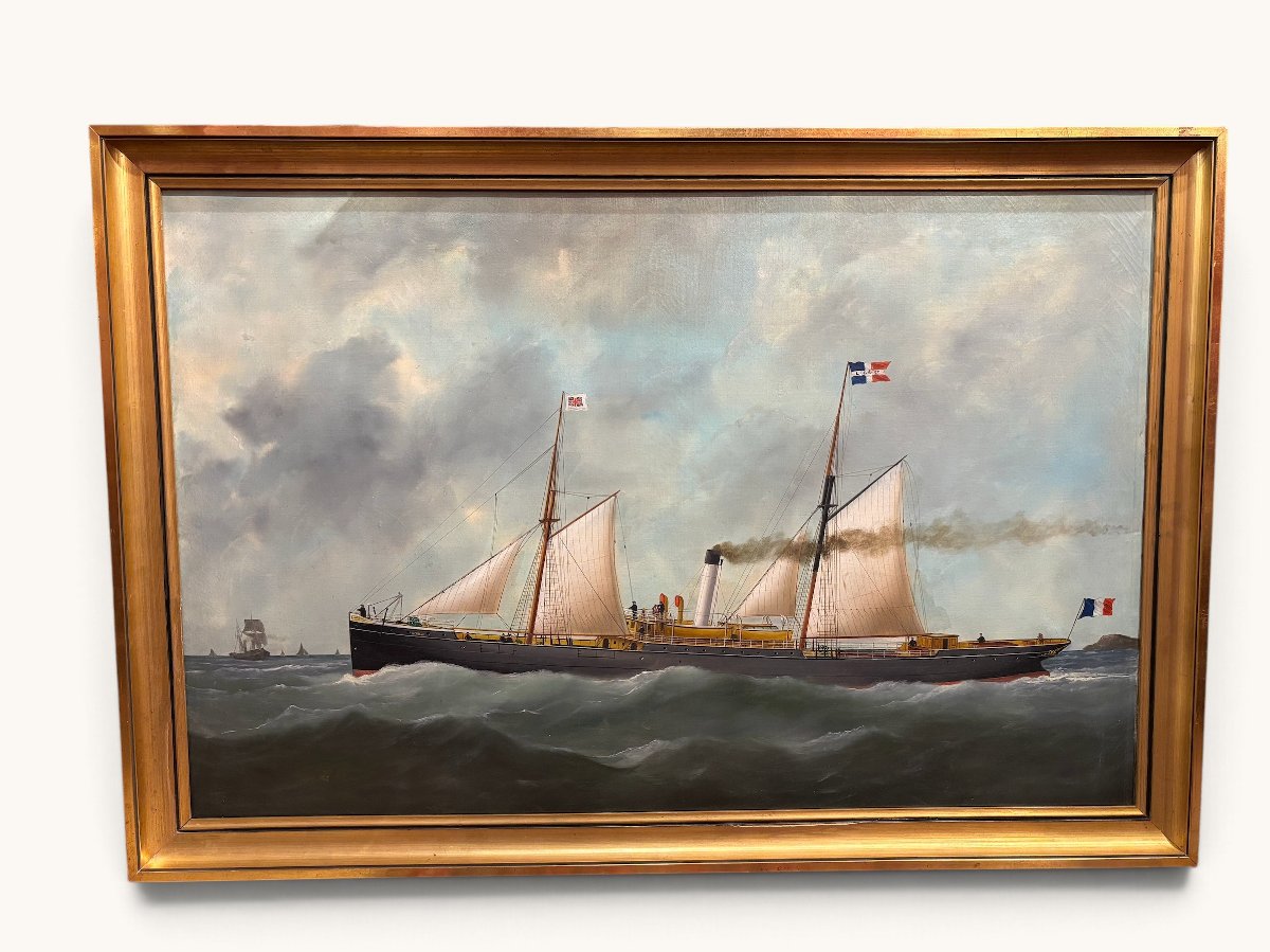 19th-century French School, 62x92 Cm - View Of Achille
