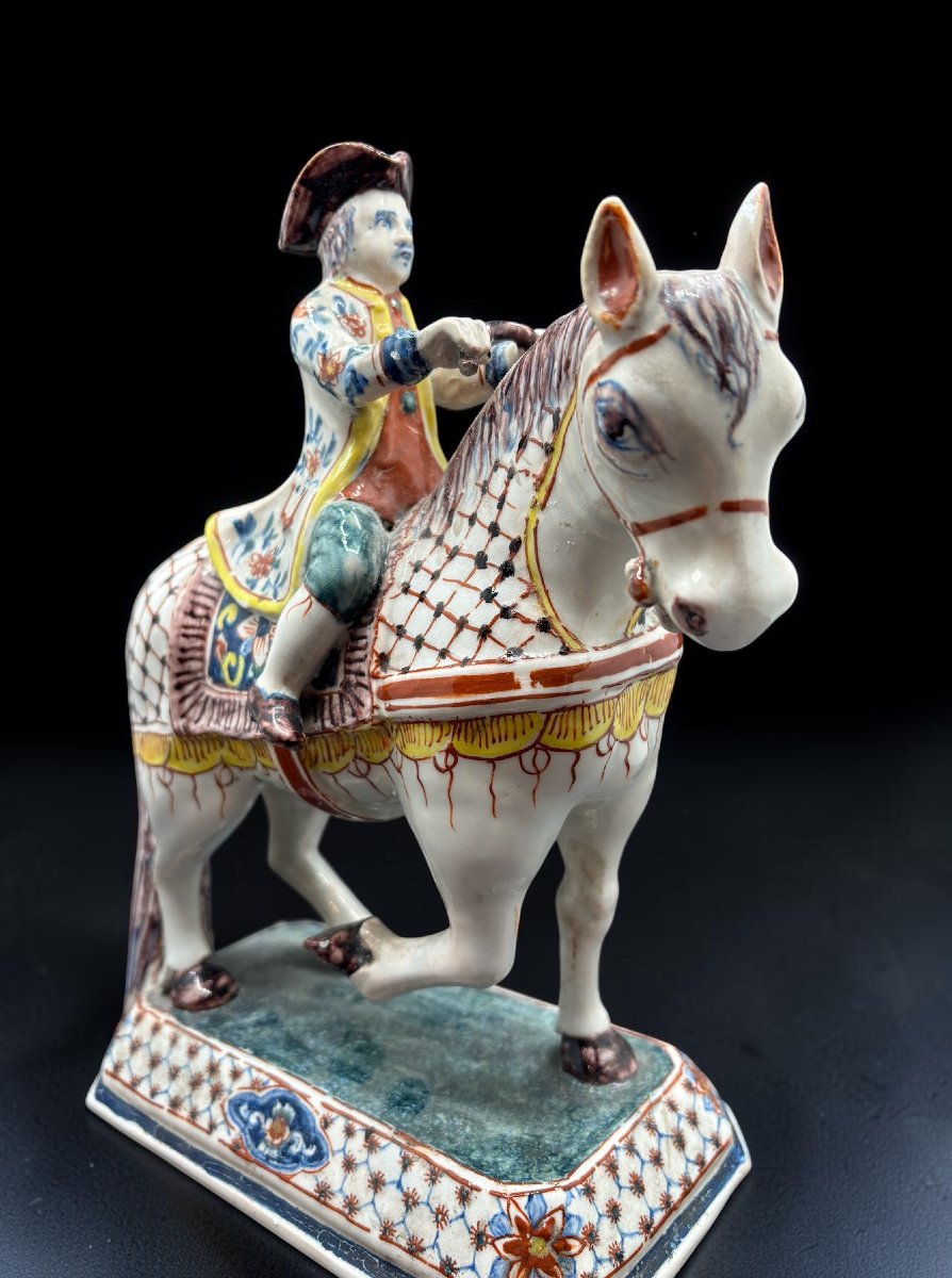 Delft, fin du XVIIIe siècle « Les Cavaliers » Pieter Adriaenz Kocks-photo-3