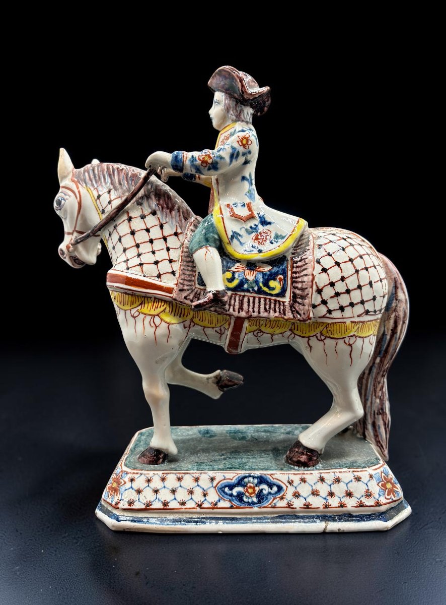 Delft, fin du XVIIIe siècle « Les Cavaliers » Pieter Adriaenz Kocks-photo-4