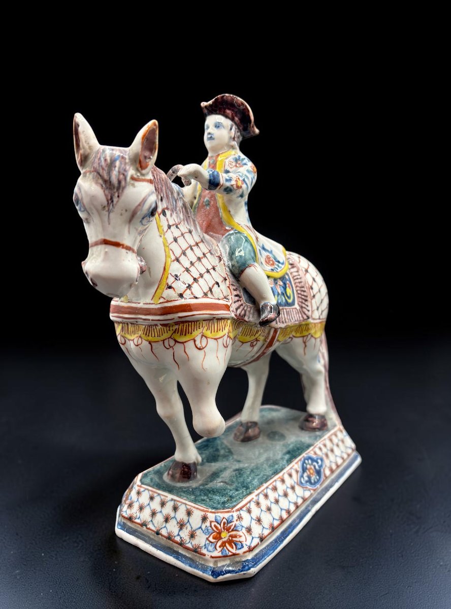 Delft, fin du XVIIIe siècle « Les Cavaliers » Pieter Adriaenz Kocks-photo-2