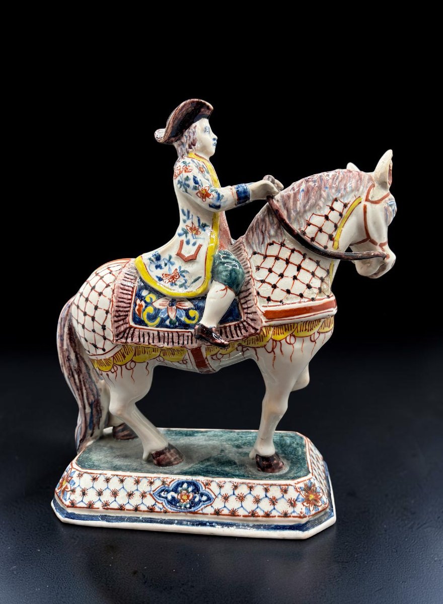 Delft, fin du XVIIIe siècle « Les Cavaliers » Pieter Adriaenz Kocks-photo-3