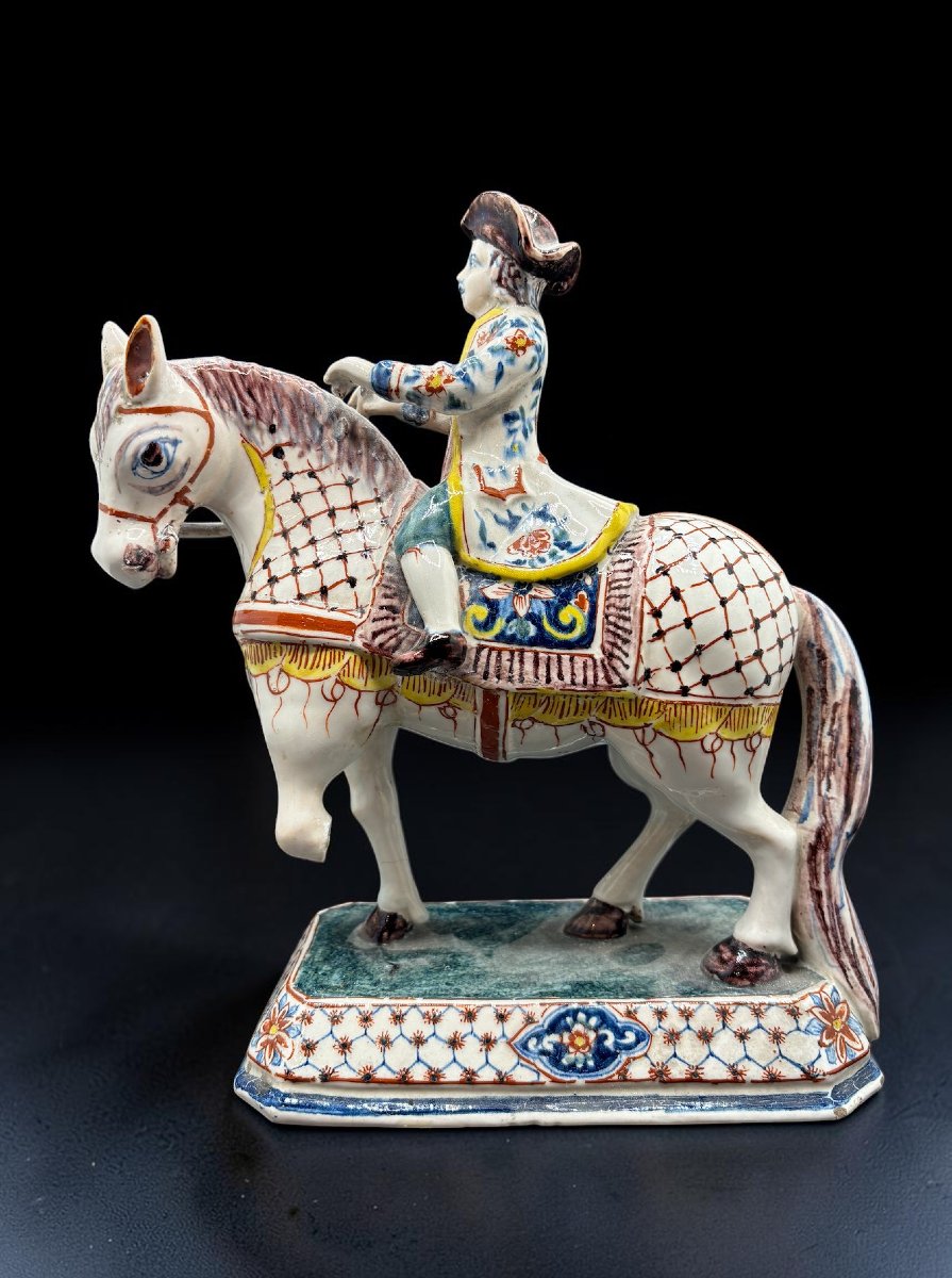 Delft, fin du XVIIIe siècle « Les Cavaliers » Pieter Adriaenz Kocks-photo-4