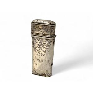 Silver Lancet Case - "eugène Nicolle" (father Of Charles Nicolle)