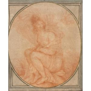 Circa 1775 Femme drapée d'après FRAGONARD