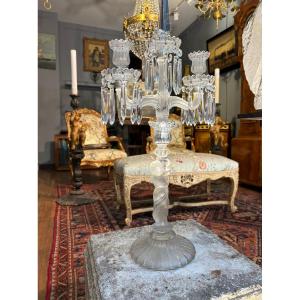 Pair Of Three-light Candlesticks Baccarat Ep.xxe