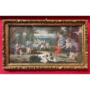 École française du début du XVIIIe siècle Allégorie de la Musique et des plaisirs pastoraux
