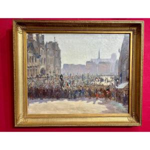 The Hôtel De Ville Crowd - Félix Faure's State Funeral, February 23, 1899