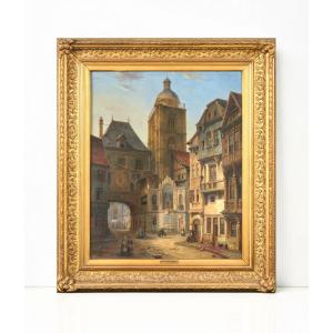 Henri Lallemand (1809–1892) The Gros-horloge In Rouen, 1867