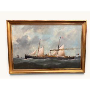 19th-century French School, 62x92 Cm - View Of Achille