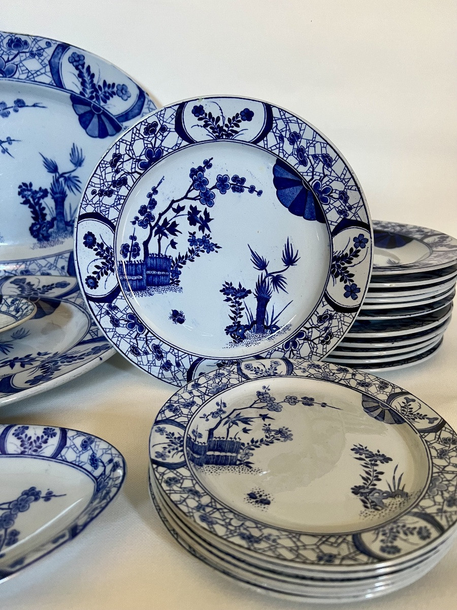 Creil And Montereau Japanese Dinner Service-photo-2
