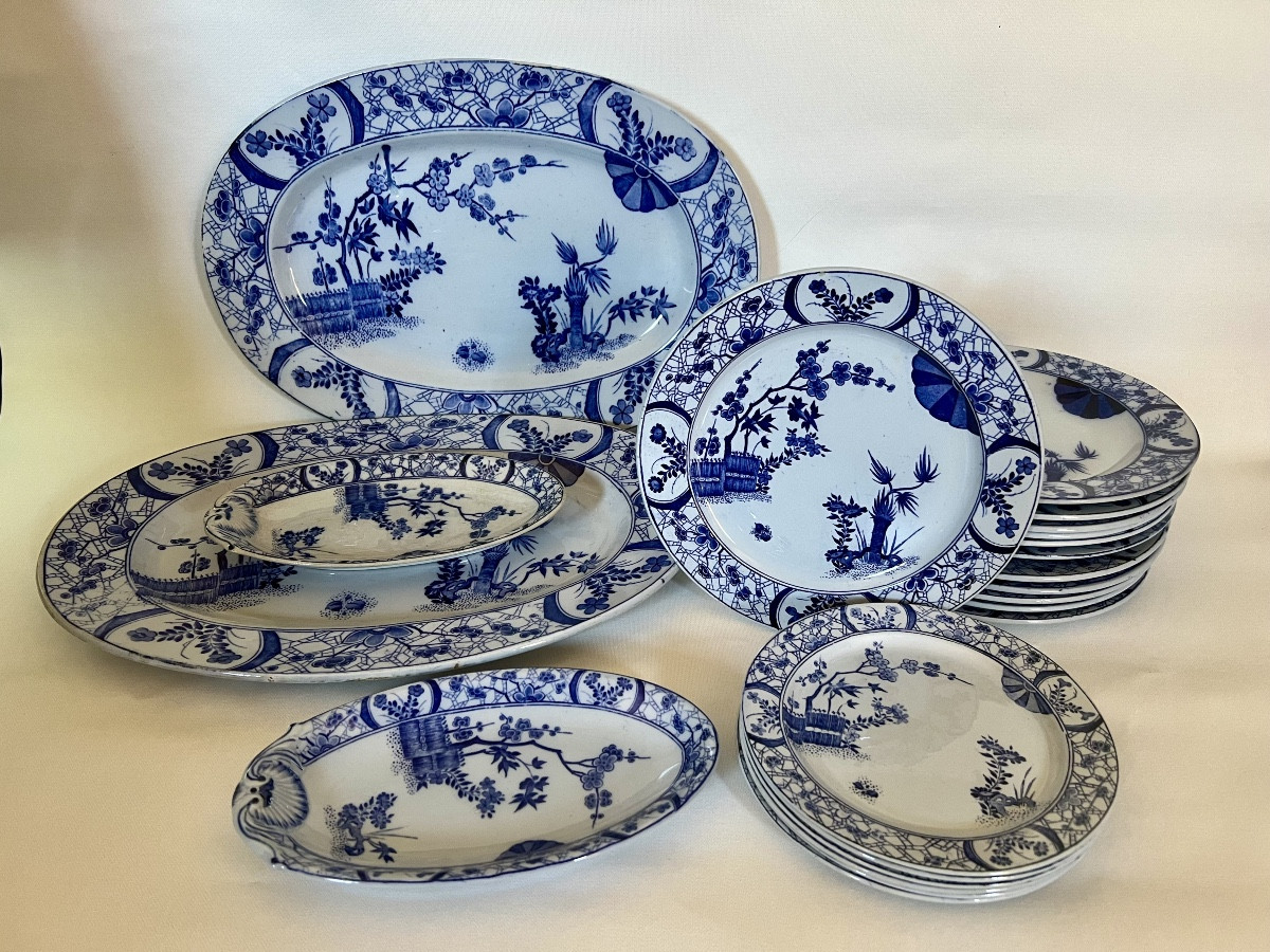 Creil And Montereau Japanese Dinner Service