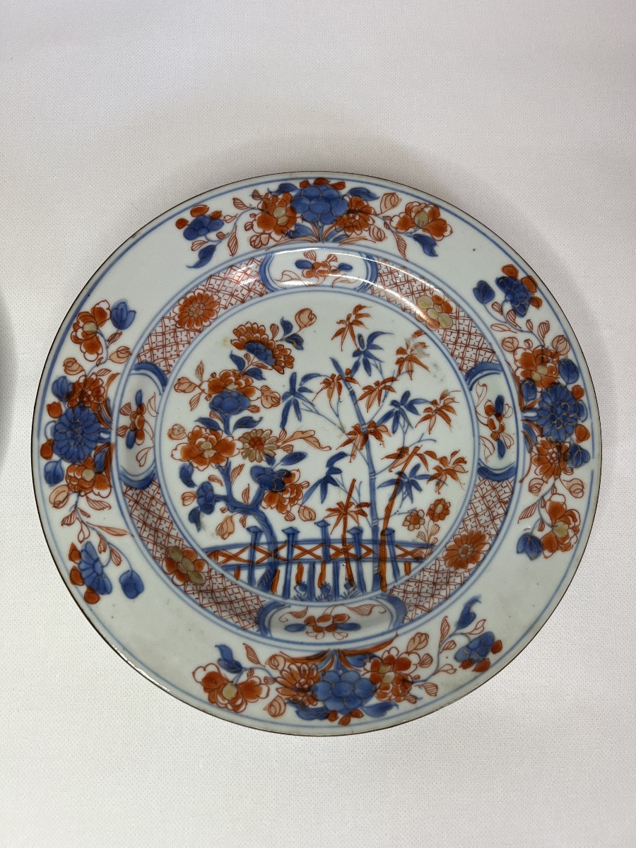 Pair Of 18th Century Imari Plates-photo-1