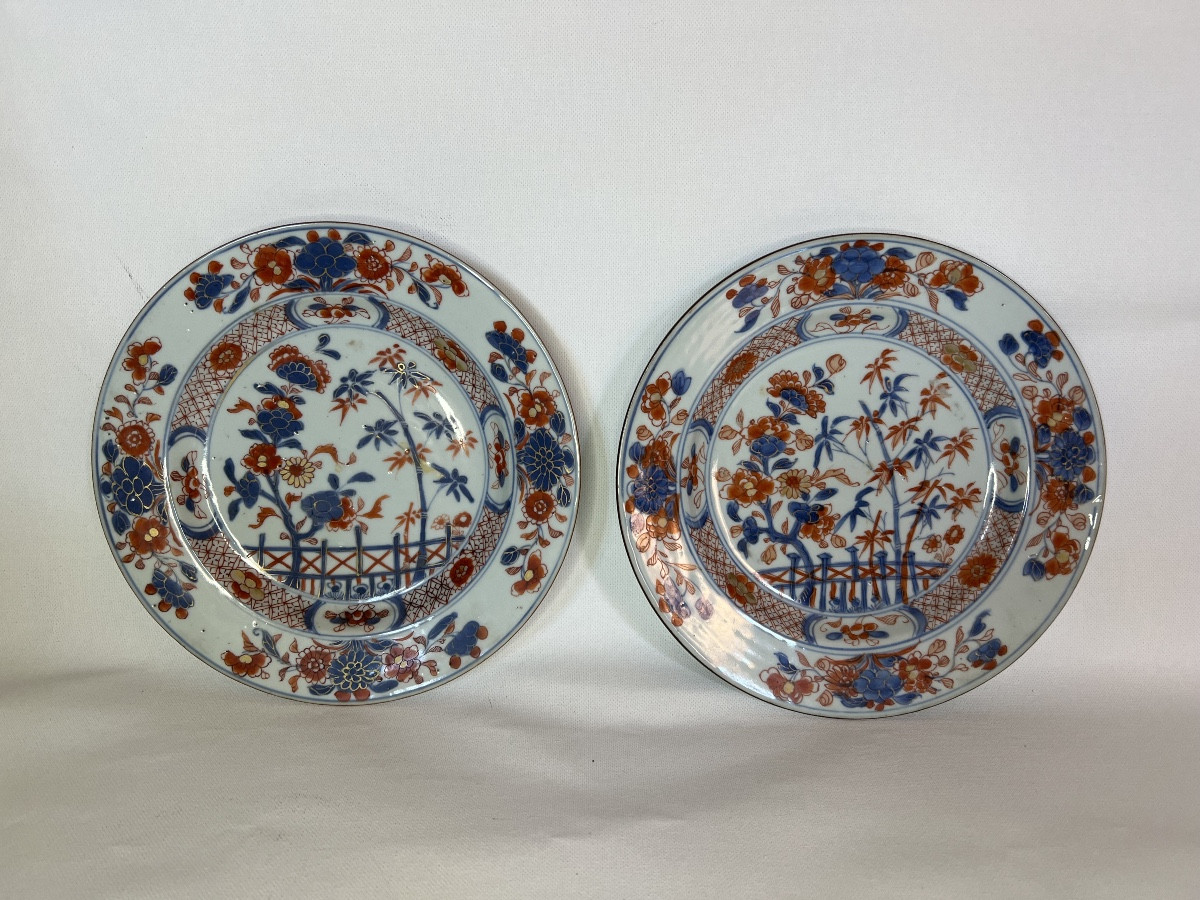 Pair Of 18th Century Imari Plates