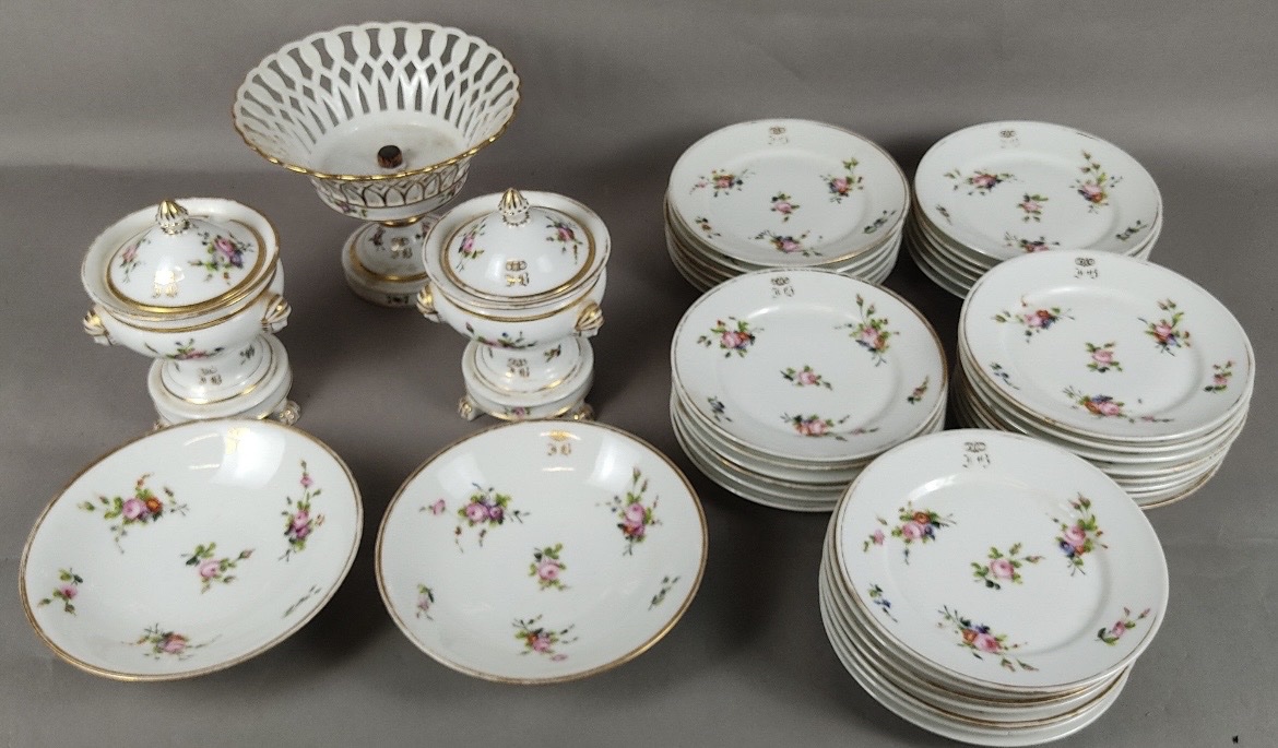 Service de table porcelaine de Paris XIXe-photo-3
