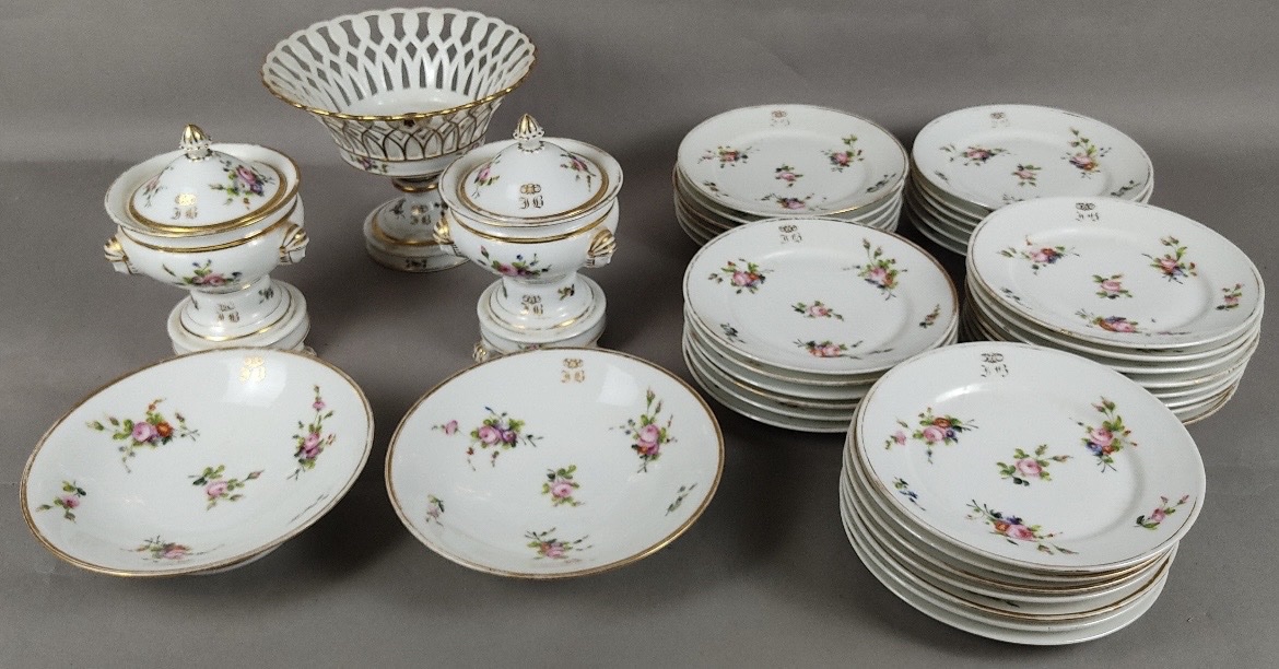 Service de table porcelaine de Paris XIXe