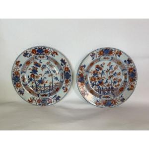 Pair Of 18th Century Imari Plates
