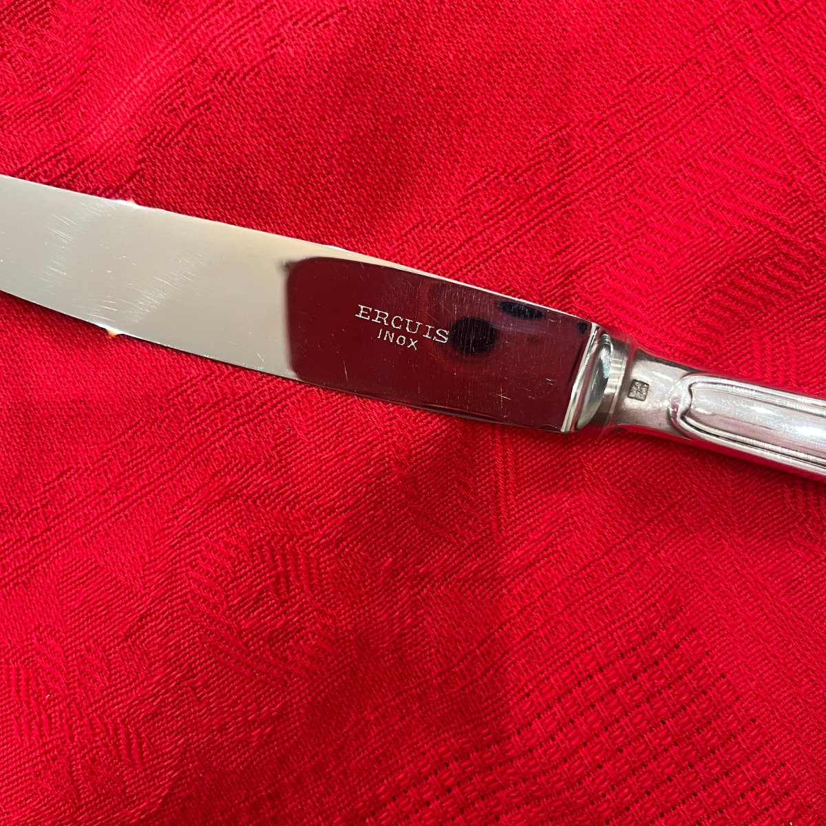 Ménagère en métal argenté Coquille par Ercuis.-photo-2