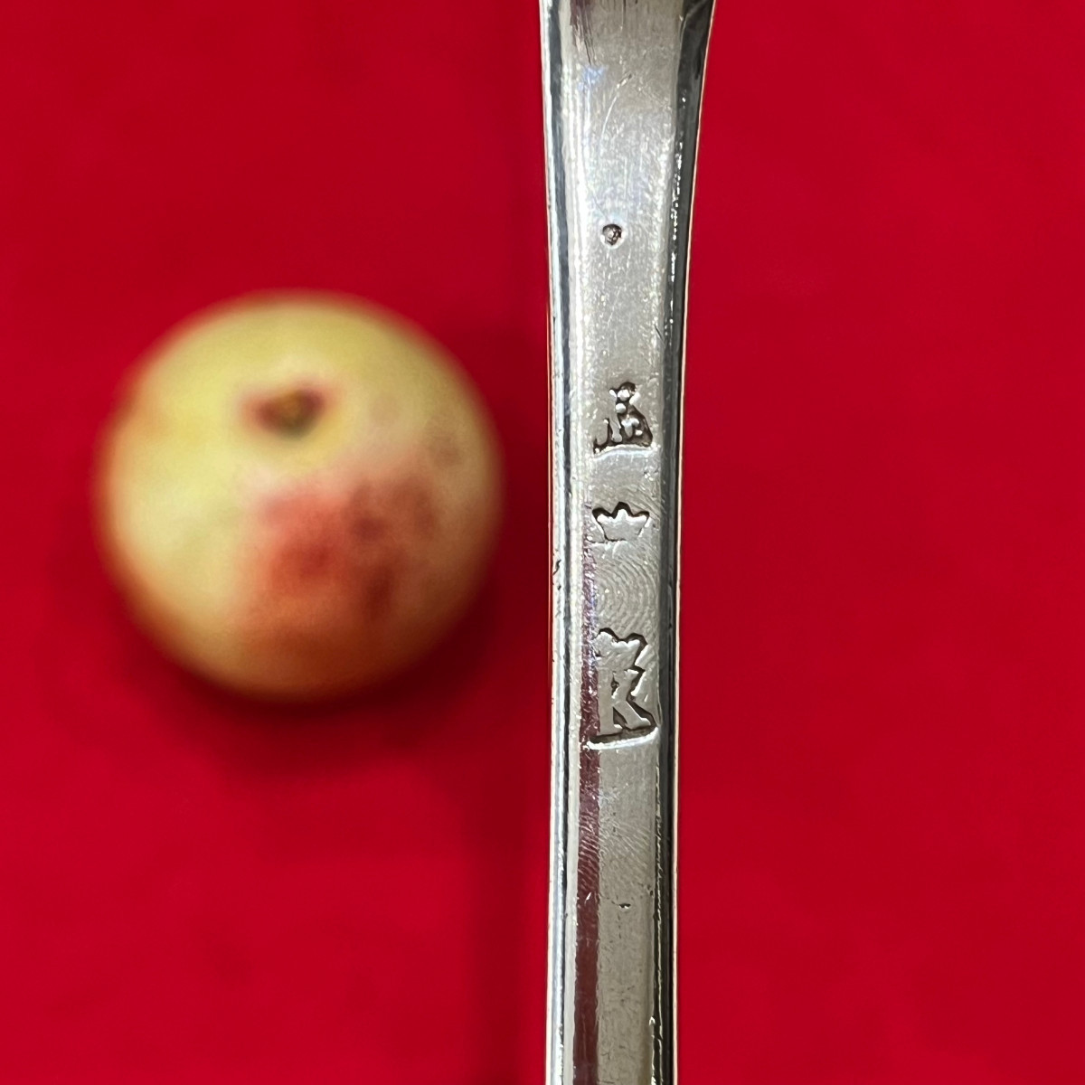 Bordeaux Silver Stew Spoon 1752-1753 By Rivière.-photo-1