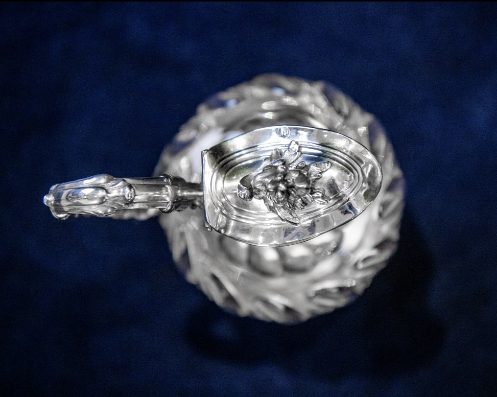 Ewer In Solid Silver And Crystal. -photo-2