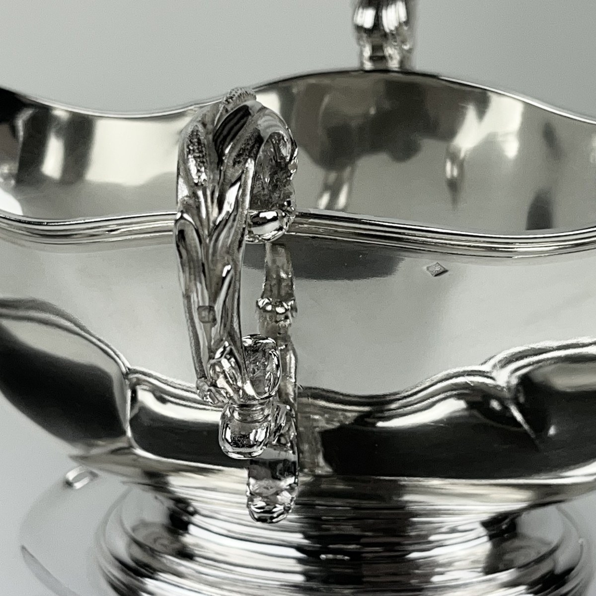 Solid Silver Sauce Boat, By Debain In Paris From 1883 To 1911.-photo-3