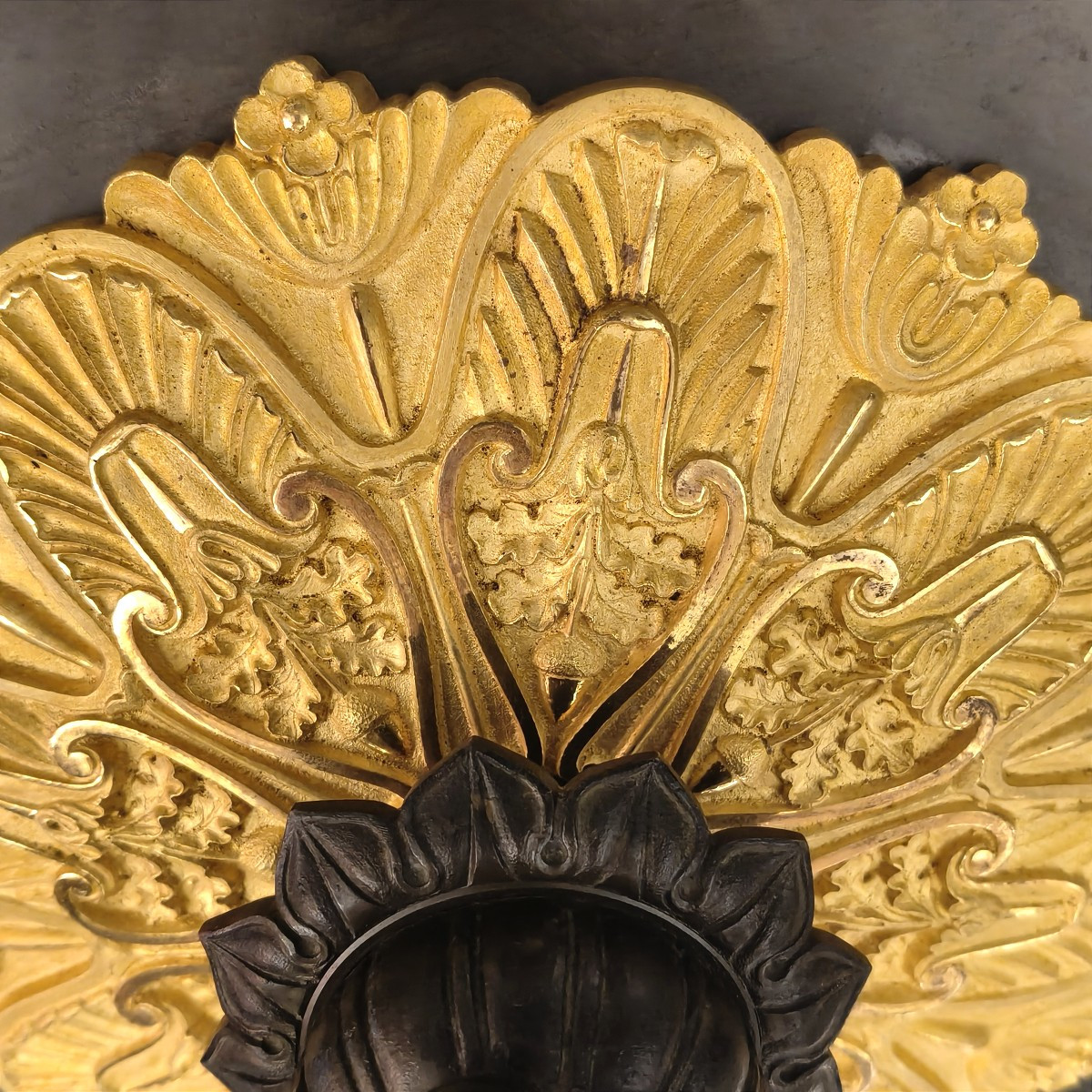 Lustre d'époque restauration à 12 lumières.-photo-2