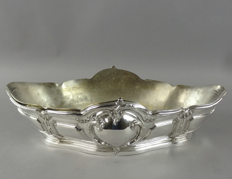 Solid Silver Planter By Wolfers - Brussels.-photo-3