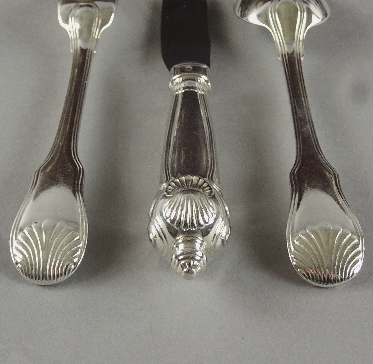 139-piece Solid Silver Flatware Set By Auger In Paris. -photo-6