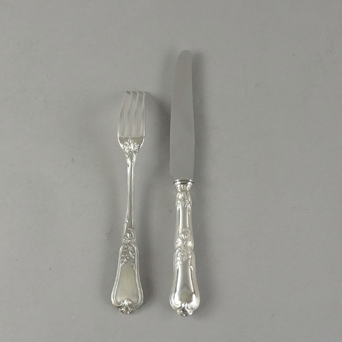 Solid Silver Menagere In The Louis XV Style - Boulenger In Paris.-photo-4