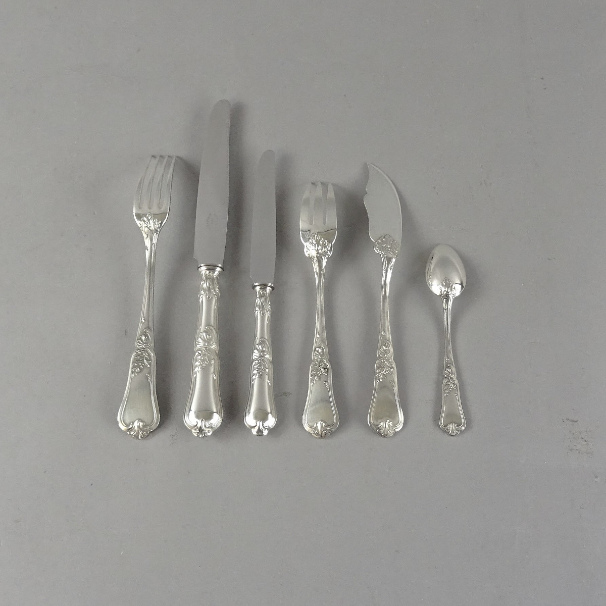 Solid Silver Menagere In The Louis XV Style - Boulenger In Paris.