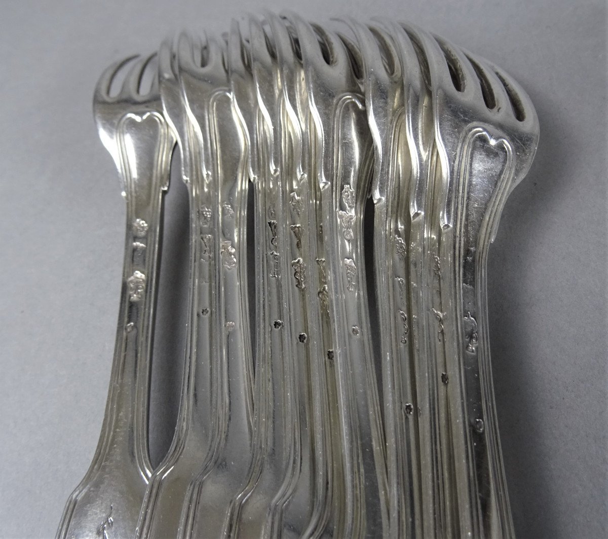 Couverts de table en argent,  Paris 1785.-photo-3