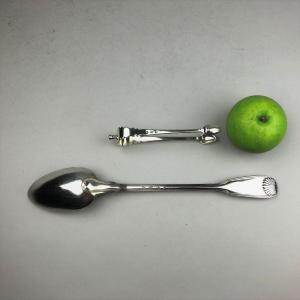 Beautiful Stew Spoon In Silver, Paris 1771 By Lautran