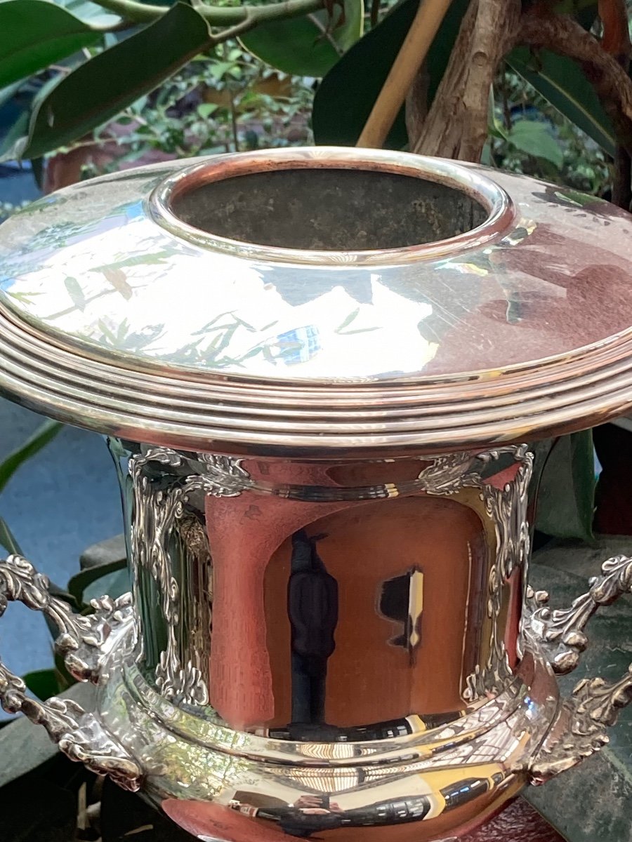 Silver Metal Champagne Bucket-photo-1