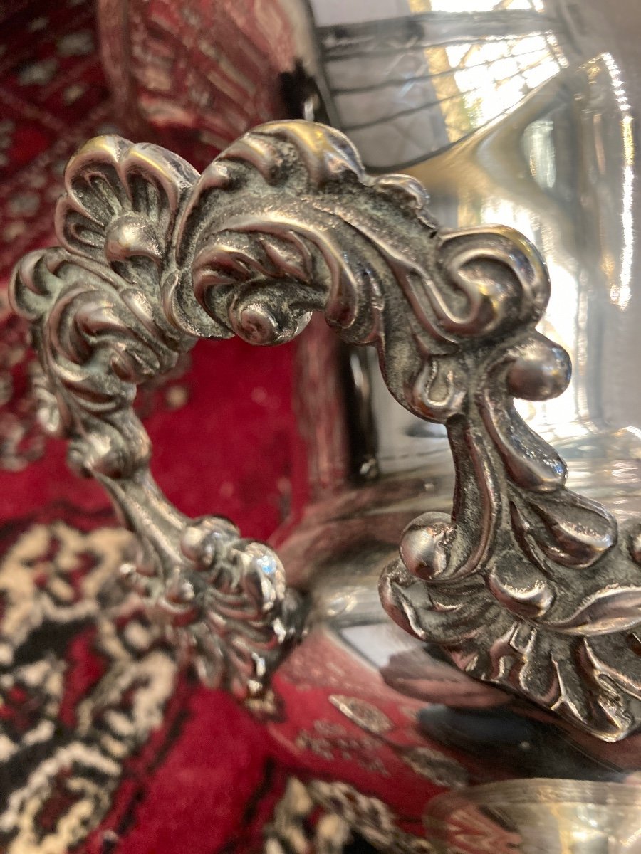 Silver Metal Champagne Bucket-photo-8