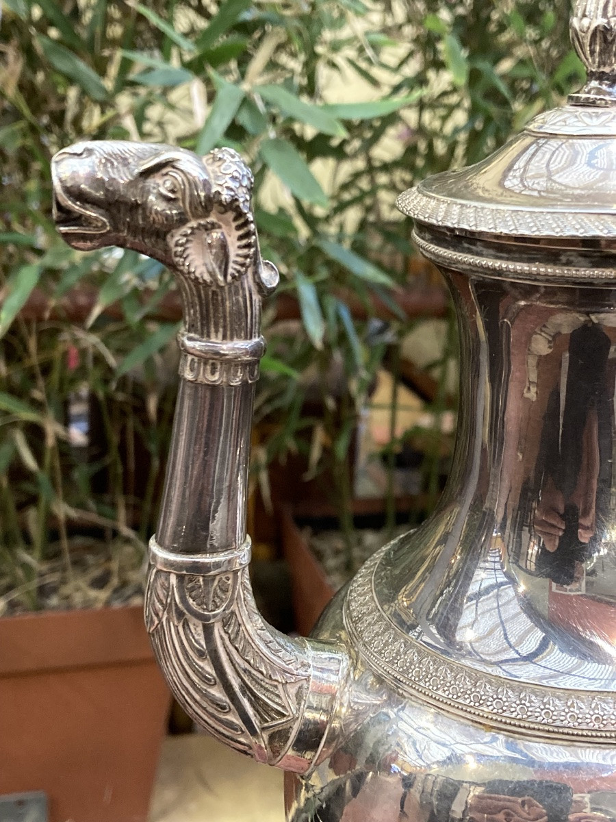 Cafetière Argent Massif Début 19e-photo-2
