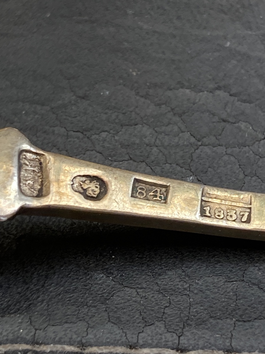 Set Of 6 Russian Vermeil Moscow Spoons-photo-7