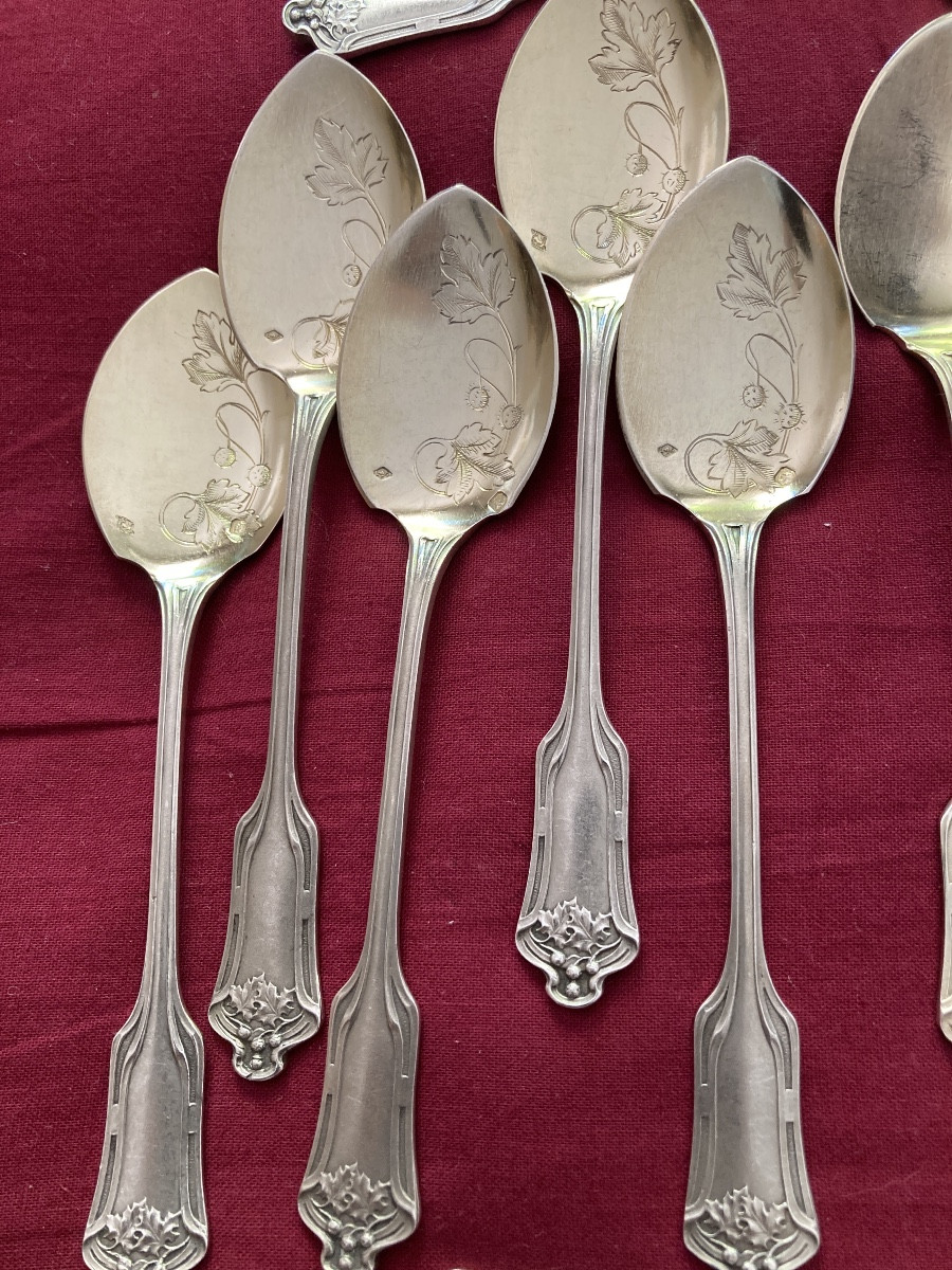 Art Nouveau Ice Cream Cutlery Set -photo-2