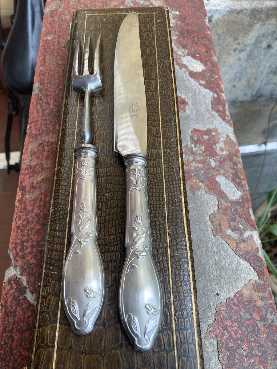 Boulenger Art Nouveau Carving Set-photo-4