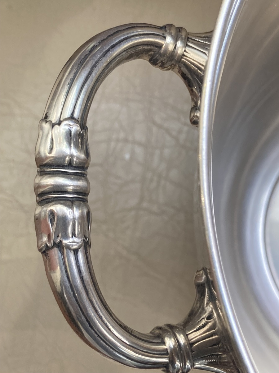 Empire Style Solid Silver Champagne Bucket -photo-2