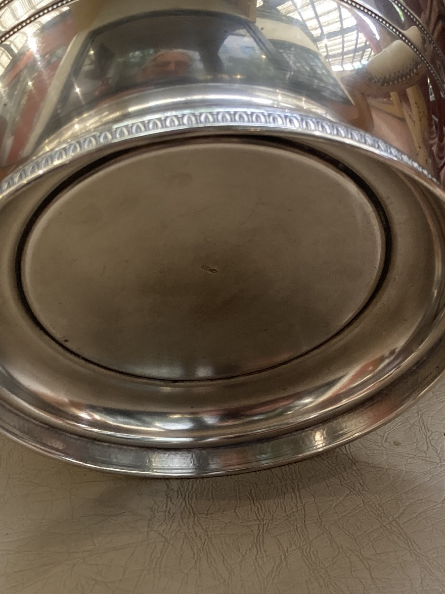 Empire Style Solid Silver Champagne Bucket -photo-4