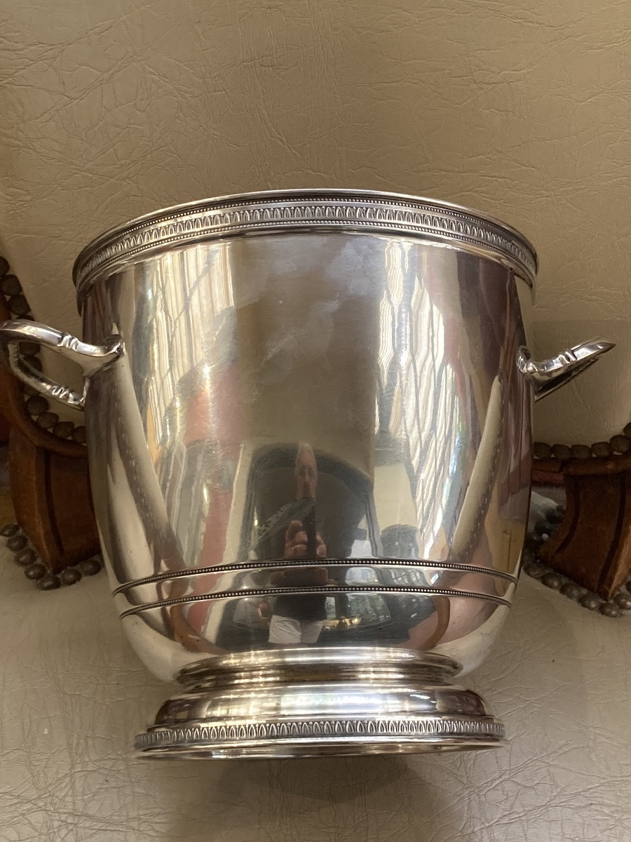 Empire Style Solid Silver Champagne Bucket -photo-1