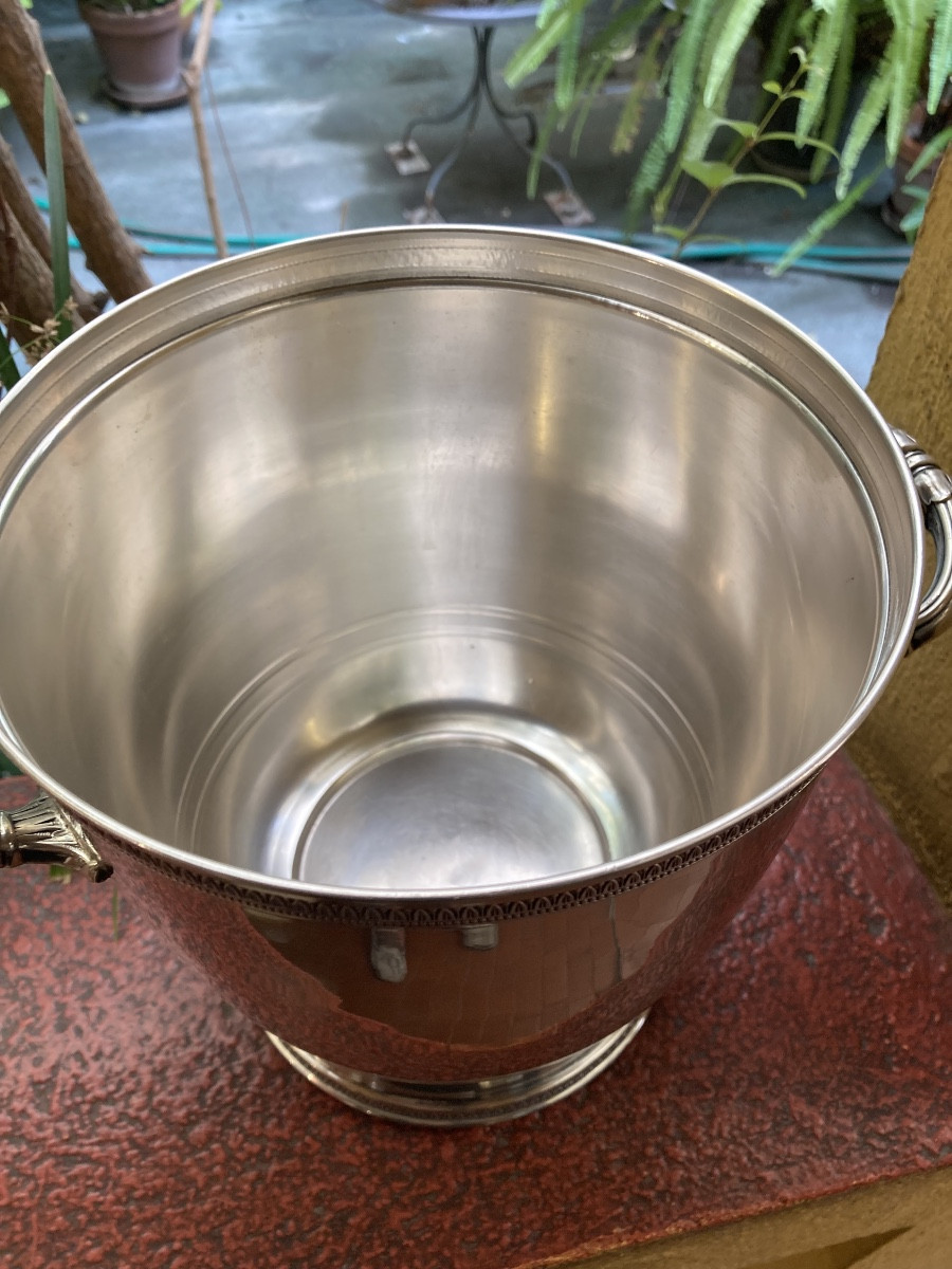 Empire Style Solid Silver Champagne Bucket -photo-7